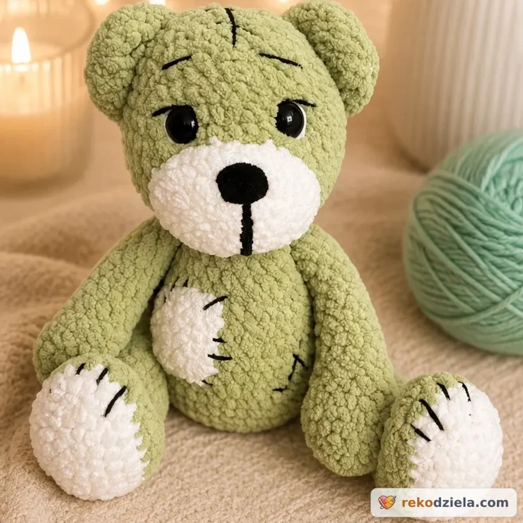 Miś amigurumi,ręcznie robiony na szydełku,handmade