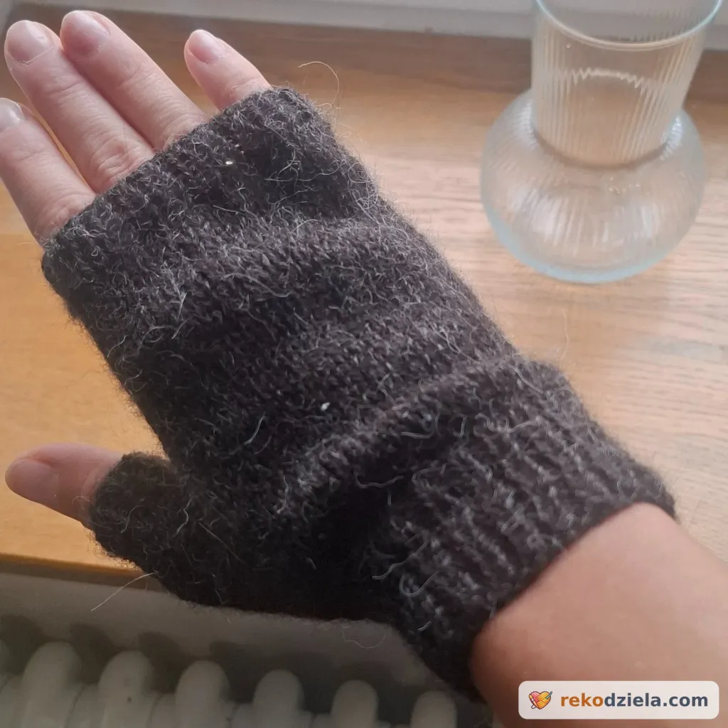 Mitenki handmade 100% alpaka